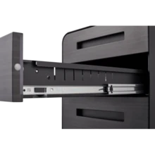 Mobile Filing Cabinet With 3 Drawers For Under The Desk, Simple And Versatile Storage For Documents In Legal/Letter/A4 Format, Tip-Proof Design With 5 Casters, Cold-Rolled Steel, Water And Moisture Resistant - Dark Grey - View 5