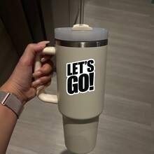LET'S GO! 高能量口號貼紙，防水乙烯基貼紙－耐用光滑表面，自黏式車貼，適用於汽車、窗戶、筆記本電腦、卡車、水瓶－多功能耐用設計，汽車貼紙 - 乙烯基 - 查看 5