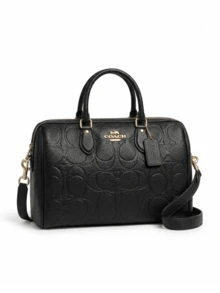 Coach 女士斜挎包，适合日常通勤、旅行、购物和散步 - 黑色 - 查看 2