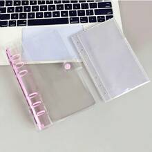 A6 Transparent Loose-Leaf Cover Sticker Book, Stickers, 3D Sticker Storage Box, 6-Ring PVC Notebook Set, DIY Diary. Suitable For Office And School, Sticker Book, Seal, Cute High-Value Prize Stationery, Back-To-School Essential, Study Notes, School Supplies, Fun Memo Pad, Cute Design, Smooth Paper, Memo - A6 Loose-leaf Notebook - View 14
