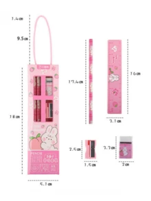 Hộp quà tặng bút chì 6 chiếc/4 chiếc/2 chiếc, quà tặng học tập/thi cử hình hoạt hình, phần thưởng học sinh, quà tặng ngày lễ, đồ dùng văn phòng, văn phòng phẩm trường học. - Nhiều màu - Xem 6