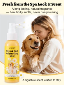 GJYC PET 狗狗皮肤毛发保湿喷雾 – 缓解干燥引起的瘙痒和头皮屑，滋润干燥、脱屑的皮肤 – 宠物美容用品 - 60ml - 查看 3