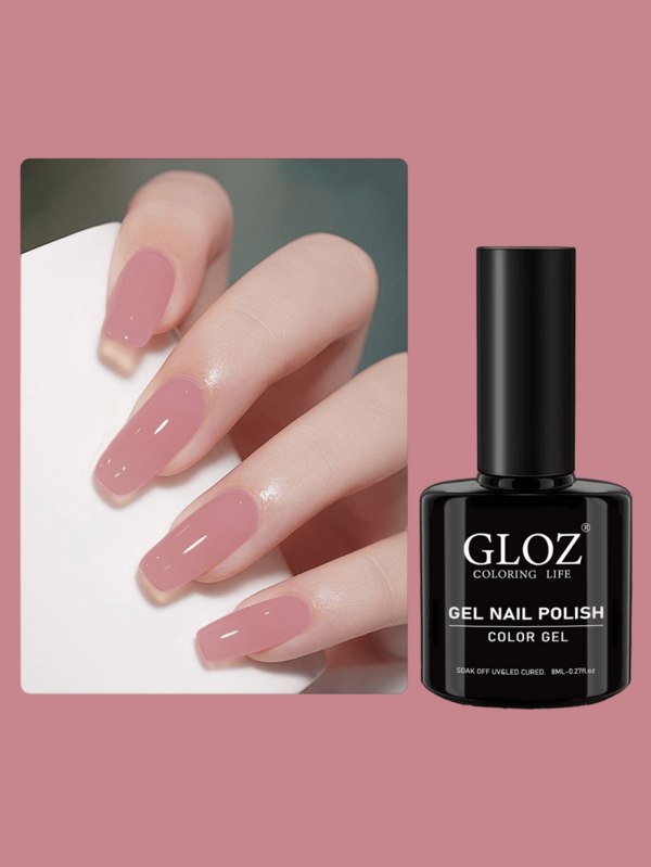 GLOZ T9 Gel Nail Polish Spring Summer Fall Winter Glossy Long Lasting Shiny Anti Fade Dustproof Quick Dry Comfortable Great Valentine's Day Gift For Girlfriend Mother Surprise Suitable For LED Lamp