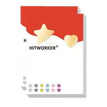 Pegatina redonda grande a prueba de agua y sudor, no se desprende fácilmente, impermeable - Multicolor - Ver 1