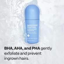Smoothing Solution Ingrown Hair Treatment (1.69 Oz) - Smooth, Relieve, Soften Skin - 360 Roller - BHA, AHA, PHA, Niacinamide, Licorice - Vegan & Cruelty Free - Korean Skin Care & Beauty - 藍色 - 查看 4