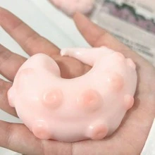 逼真硅胶章鱼触手挤压玩具,手工制作TPR材质,减压挤压玩具,章鱼触手触感柔软有弹性,适合作为家居、办公室、生日、圣诞节、复活节、万圣节、新年礼物 - 彩色 - 查看 5