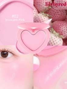 lilybyred K-Beauty Luv Beam腮红膏，质地柔滑，持久显色，打造自然光泽妆容，丝绒般柔润，打造自然妆效，日常妆容腮红 - 02 Innocent Pink - 查看 1