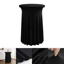Váy phủ bàn cocktail tròn 32in x 43in / 24in x 43in, chất liệu chiffon co giãn, phù hợp cho quán bar, quán rượu, đám cưới, tiệc tùng, tiệc chiêu đãi, sinh nhật. - Nhiều màu - Xem 17