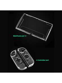 DATA FROG NintendoSwitchOLED Crystal Protective Case - Split Anti-Scratch And Wear-Resistant Cover - View 6