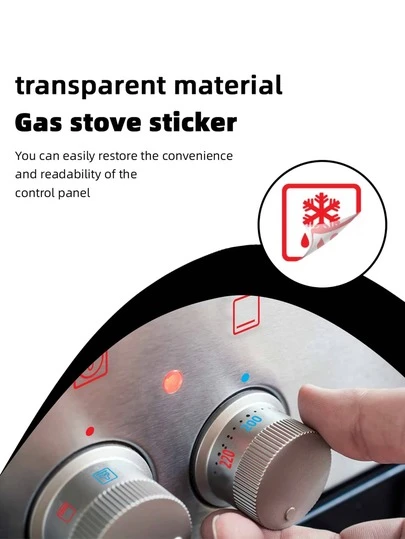 59pcs White And Black Stove Switch Labels Stickers, Suitable For Oven, Stove And Burner Identification. One Set Of Stickers For Identifying Oven Buttons And Burners. Scrapbook Supplies Scrapbooking