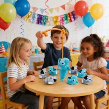Shark Fishing Game Set For Children 3+ Years Old, Stackable Shark Toys With Ruler, Size And Measurement Educational Toy, 2-3 Player Family Board Game, Ideal Birthday Gift - Multicolor - View 3