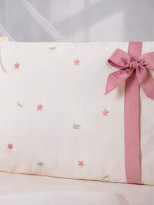 American Girl Crib Kit 10 Pieces Rose Bows, Embroidery And 100% Cotton Mosquito Net - 乾枯玫瑰色 - 查看 3