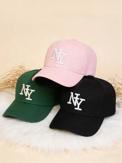 New Baseball Cap With 3D NY Letter Embroidery, Unisex Reversible Street Dance Hat, Large Size