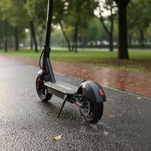 1PC KuKirin G2 Electric Scooter Rear Mudguard High Strength Plastic Reflective Design For Night Safety - Black - View 2