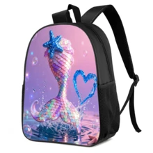15-Inch Robot Themed Backpack, Headphone Print Rucksack, Suitable For School, Party, Daily Use, Oxford Cloth Durable Material Washable, Unisex - 15 Inch Backpack - View 12