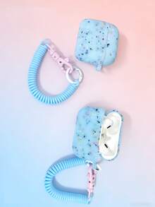 Dây đeo/vòng tay tai nghe phát sáng trong bóng tối, phù hợp với tất cả các dòng tai nghe Apple. - Màu xanh sáng - Xem 2