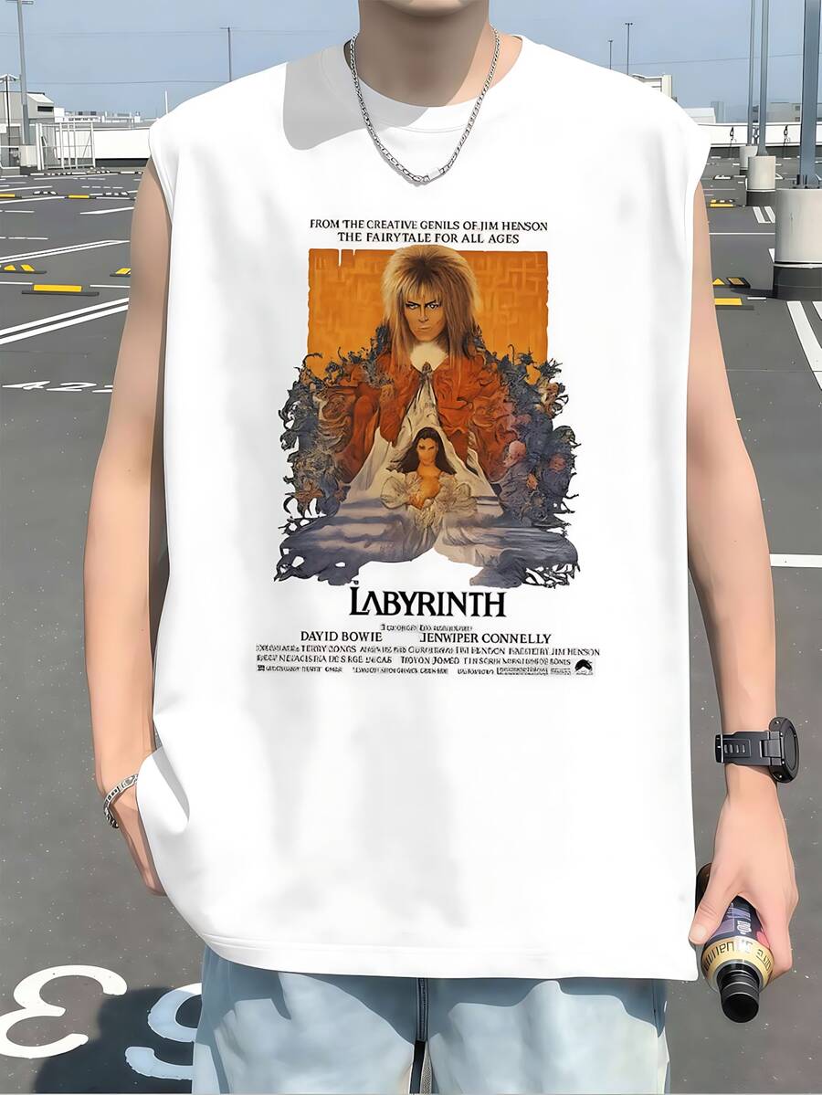 Men Tank Tops - White - View 1