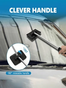 Homonth Retractable Multifunctional Car Windshield Cleaner - Rearview Mirror Water Removal And Wiper. Suitable For Dust Removal, Defogging And Fingerprint Removal, Effectively Solving The Problem Of Fogging And Difficult Cleaning In The Center Of The Windshield. Also Suitable For Cleaning Car Windshields And Body Stains. 180° Free Rotating Brush Head. Easy To Operate. Suitable For Cars And Homes. Multiple Styles Available. An Excellent Gift For Family And Friends. - A - View 5
