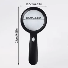 1 LED Lighting Magnifying Glass With 12 LED Bulbs, 10x Handheld Reading Magnifying Glass With Lights, Suitable For Elderly People To Read, Repair, And Collect, Is The Best Gift For Families And Elderly People, Christmas, Halloween Decoration, Christmas Home Decoration, Room Decoration, Home Furnishings, Kitchen Supplies - A - 查看 7