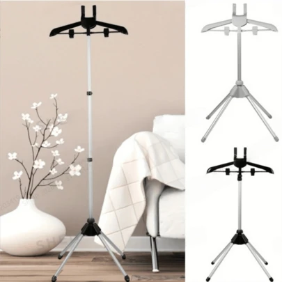 1 Piece Ironing Stand Telescopic Ironing Stand Height Adjustable Clothes Hanger Foldable Vertical Clothes Hanger For Ironing Clothes