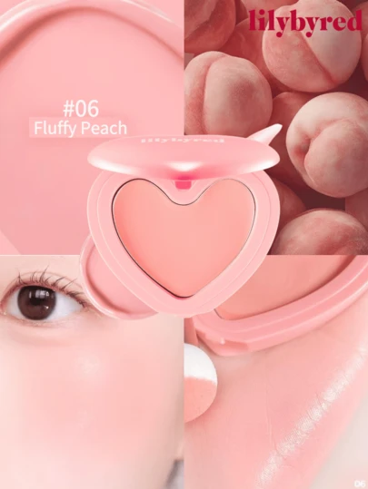 lilybyred K-Beauty Luv Beam Blush Cream, Smooth Texture Blush, Long-Lasting Radiant Makeup Effect, Soft Velvety Cheek Tint, Natural Glowing Makeup, Smooth Texture, Natural Makeup Look, Daily Makeup Blush