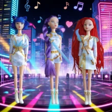 1件 Rumii Miraa And Zoey 韓國偶像團體角色可愛公仔收藏品 K-Pop 周邊禮物 - 彩色 - 查看 4
