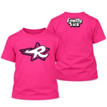 Suffix Camiseta Grupo Rosas Emilly Vick Katlen Void Leozin Robson Rato Camisa 100% Algodão Blusa - Pink - Visão 3
