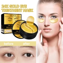 60pcs,24K Gold Eye Mask,Reduce Dark Circles & Puffiness, Collagen Under Eye Mask For Dark Circles, Puffiness & Anti-Wrinkle, Hydrating Hydrogel Eye Pads For Women & Men - Mặt nạ mắt vàng 24K - Xem 3