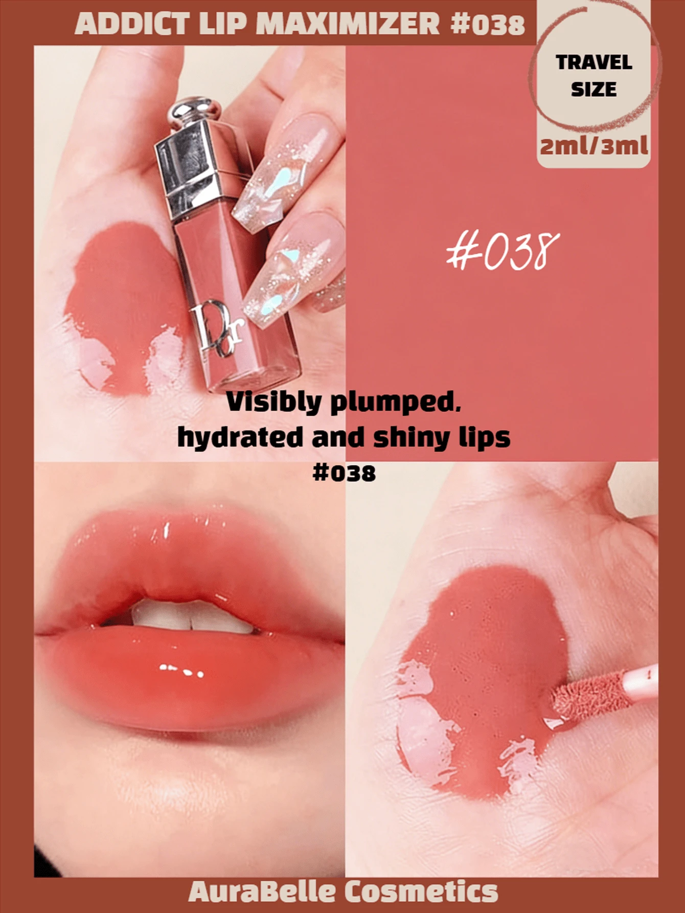 Dior Addict Lip Glow Mini 3ml #004/#009/#018/#038 - #038 - View 1