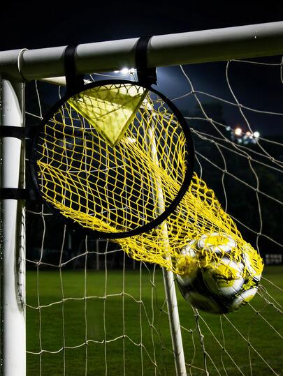 Yellow Soccer Goal Net, Professional Free Kick Target, Portable Soccer Shooting Practice Equipment With Target Bag, Training Accessory For Adult Soccer Enthusiasts, Suitable For Most Standard Soccer Goals, Easy To Install, Improve Accuracy, Soccer Training Gear, Soccer Accessories