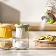 厨房定量调味料容器，家用味精容器，厨房盐容器，盐量控制计量多功能调味瓶容器 - 彩色 - 查看 5