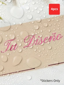 1/4pcs UV Customized Text Stickers, Personalized Name Label, Waterproof & Oil-Proof For Home Storage, Bathroom Supplies & Toiletries Bottles, Clear Text In Humid Environments Without Peeling, Organize Home Gift For Birthday Wedding - Multicolor - View 11