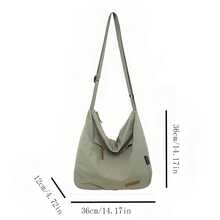 This Crossbody Bag, Made Of Simple Nylon, Is Lightweight Yet Spacious. It Features An Adjustable Shoulder Strap And A Waterproof Design, Making It Suitable For Various Occasions Such As Travel, Office, And Leisure. It's An Ideal Choice For University Campuses, Commutes, And Daily Work. - Multicolor - View 5