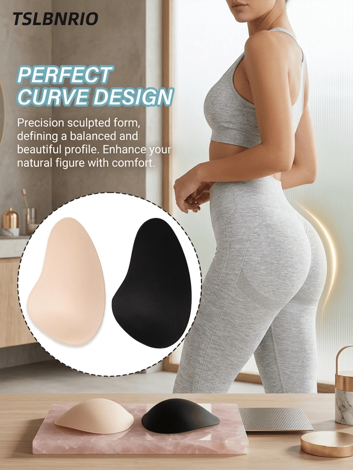 2pcs Full Body Butt Pads, Can Modify Your Figure And Enhance Waist-Hip Ratio. Foam Buttock Pads Can Be Freely Shaped To Lift Buttocks Curves. More Breathable And Comfortable, Perfect Tool For Cosplay, Clothing, Halloween, Christmas And Various Occasions. - Multicolor - View 1
