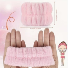 2 Pcs Ladies' Face Washing Wristband - Multiple Colors Of Face Washing Wristband - Perfect For ,Sports, And Household Chores, Wrist Protection To Absorb Sweat. It Is The Preferred Gift For Mother's Day, Valentine's Day, New Year, Autumn And Winter - gray - 查看 2