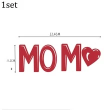 1 Set/3 Sets Gold & Red Rose Acrylic MOM Heart Cake Topper, Suitable For Mother's Day, Mom's Birthday Party, DIY Cake, Dessert Baking Decor - Multicolor - View 14