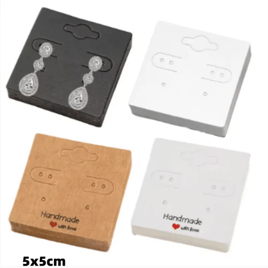 50 Pieces Of 5x5cm Fashion Best-Selling Earrings Display Cards - 5x5cm Earring Card - View 1