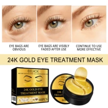 60pcs,24K Gold Eye Mask,Reduce Dark Circles & Puffiness, Collagen Under Eye Mask For Dark Circles, Puffiness & Anti-Wrinkle, Hydrating Hydrogel Eye Pads For Women & Men - Mặt nạ mắt vàng 24K - Xem 7