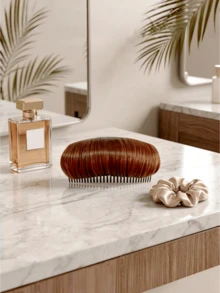 1个女士蓬松发圈，增加头发蓬松度，发夹梳，夏季、假日、旅行 - 彩色 - 查看 8