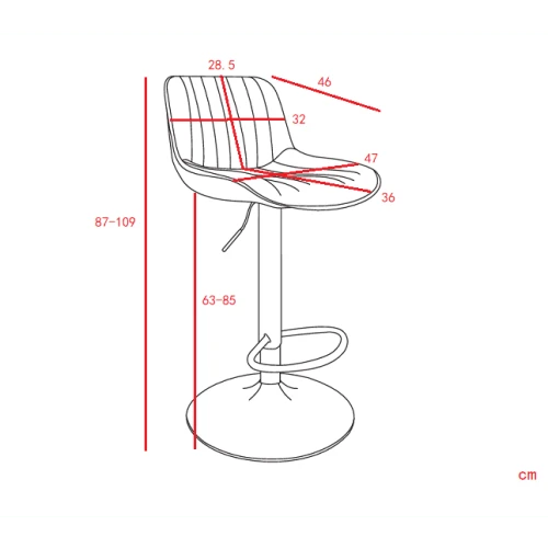 Swivel Dining Room Bar Stool, Velvet, Height Adjustable - Green - View 2