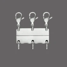 Layered Magnetic Necklace Clasp, 18K Gold And Silver Separators For Stackable Necklace Clasps, Jewelry Clasps For Necklace Separation And Extension - Multicolor - View 11