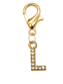 A-Z Keychain – Gold Diamond Metal Letter Keychain With Lobster Clasp | Exquisite Elegant Initial Keychain Bag Charm Purse Accessory Car Key Ring - Multicolor - View 17