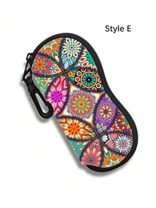 色彩缤纷的时尚眼镜盒，采用耐用材质，小巧便携，适合旅行和运动，柔软的眼镜保护收纳盒 - 查看 17