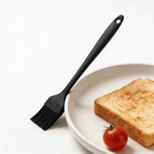 Silicone Basting Brush Set, Heat Resistant - For Oil, Sauce, Marinade, Dishwasher - Black (2/4/6 Pack) - Solid Color - View 7
