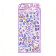一套可爱水晶泡泡贴纸：闪亮3D可爱动物和甜点贴纸，全息闪光装饰贴纸，适用于日记本、相册、计划本和DIY手工，是青少年、文具爱好者、婚礼季和母亲节的完美礼物。 - TZ11 - 查看 14