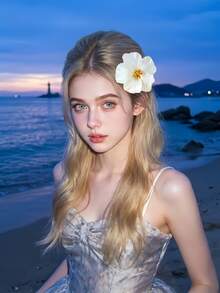 1 chiếc kẹp tóc hình hoa dâm bụt trắng lớn mùa hè, kẹp tóc hoa nhiệt đới Hawaii, phụ kiện tóc phong cách Boho cho kỳ nghỉ hè trên bãi biển dành cho phụ nữ và bé gái, thích hợp cho kỳ nghỉ, du lịch. - trắng - Xem 5