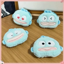 SANRIO 三丽鸥丑鱼毛绒钱包（单件装） - 双钥匙扣钱包，柔和蓝色，可爱鳐鱼造型设计，三丽鸥粉丝生日礼物之选，可爱钱包，钥匙扣配件，做工精致，情人节、婚礼、旅行配件、母亲节，四季皆宜的完美之选 - 彩色 - 查看 3