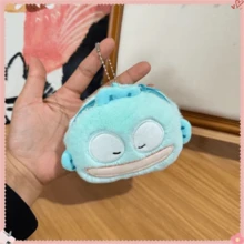 SANRIO 三丽鸥丑鱼毛绒钱包（单件装） - 双钥匙扣钱包，柔和蓝色，可爱鳐鱼造型设计，三丽鸥粉丝生日礼物之选，可爱钱包，钥匙扣配件，做工精致，情人节、婚礼、旅行配件、母亲节，四季皆宜的完美之选 - 彩色 - 查看 13