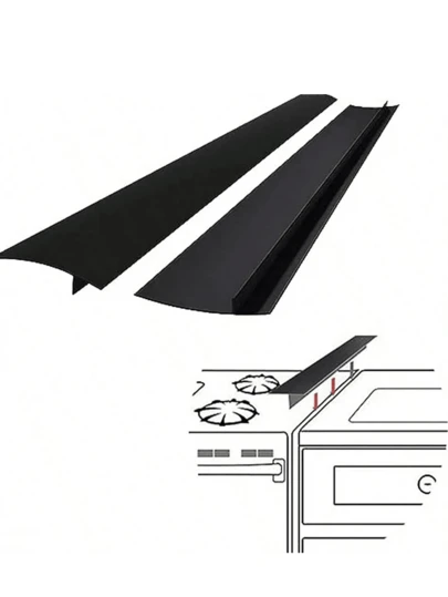 2/1 pieza Tira de relleno resistente a altas temperaturas en forma de T, tira de sellado de silicona, impermeable, resistente al aceite y al polvo, adecuada para sellar espacios y mantener limpias las encimeras