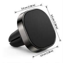 Magnetic Car Phone Holder, Dashboard Mount, 360° Rotation, Compact & Portable Design - A - View 5